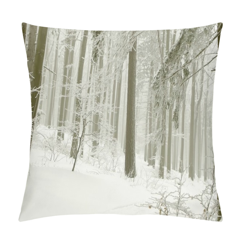 Personality  Beautiful Winter Forest Pillow Covers