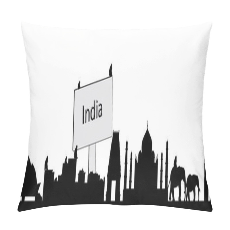 Personality  India Skyline Pillow Covers