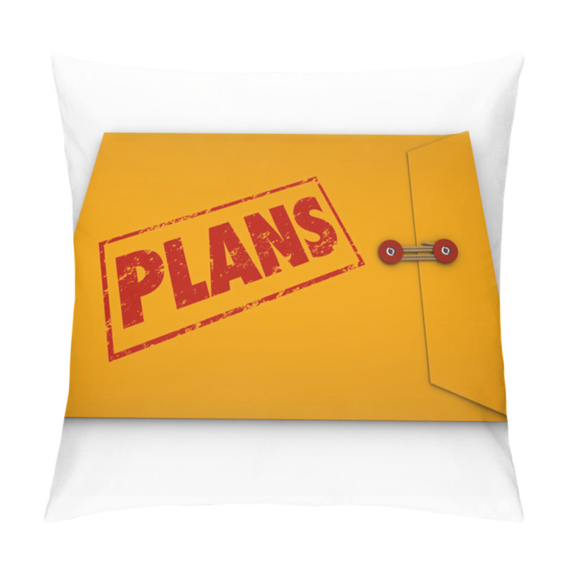 Personality  Plans Secret Document Envelope Covert Operations Pillow Covers