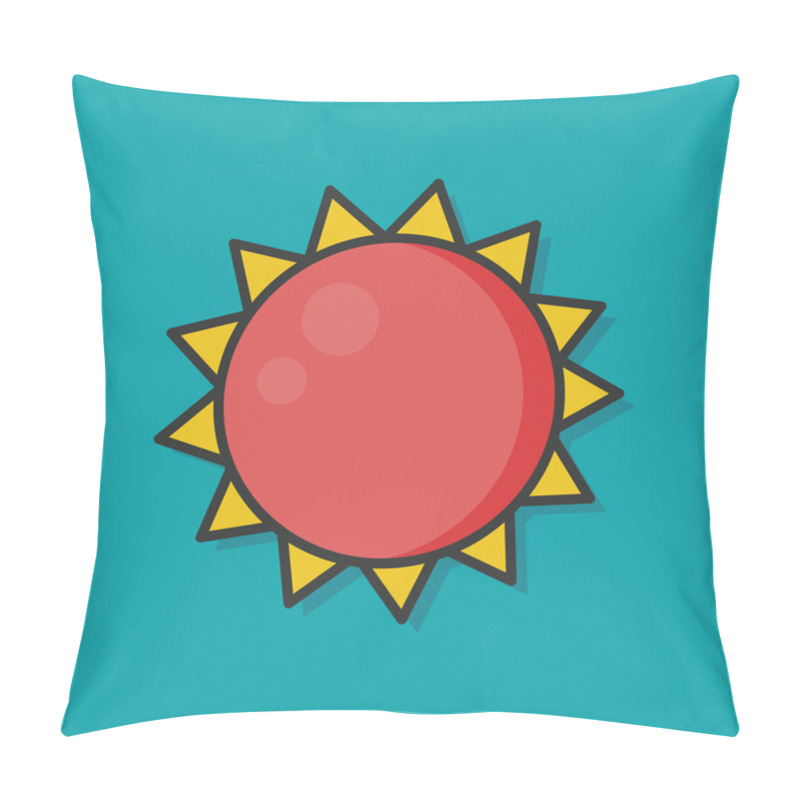 Personality  Space Sun Vector Icon Pillow Covers