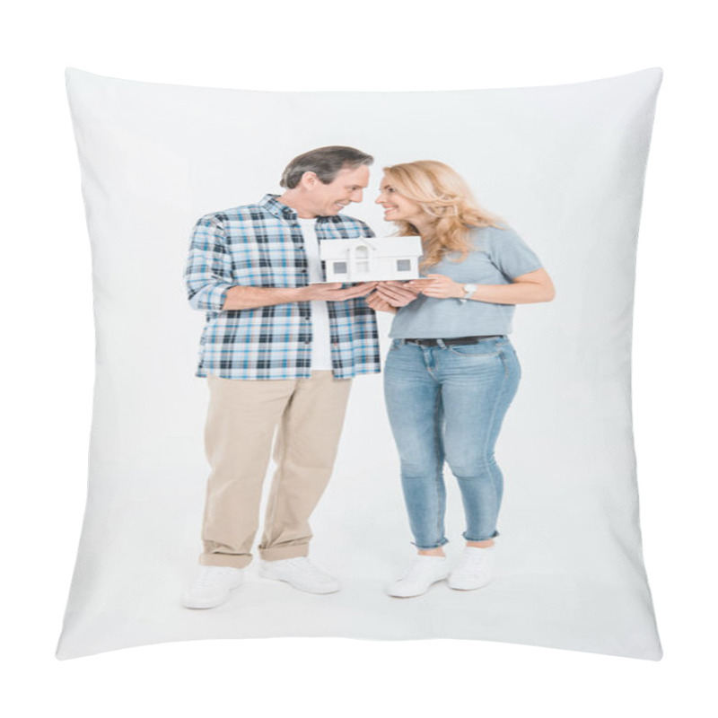 Personality  Couple Holding House Model Pillow Covers