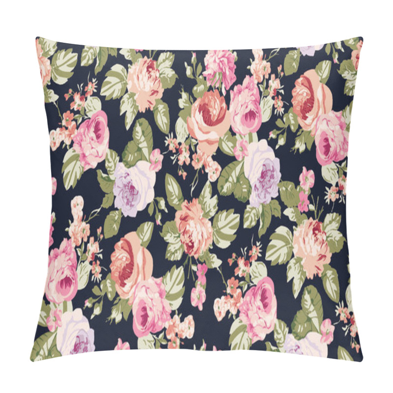 Personality  Vintage Seamless Floral Pattern. Liberty Style Background Of Small Pastel Flowers. Small Blooming Flowers Scattered Over A White Background. Stock For Printing On Surfaces And Web Design. Pillow Covers