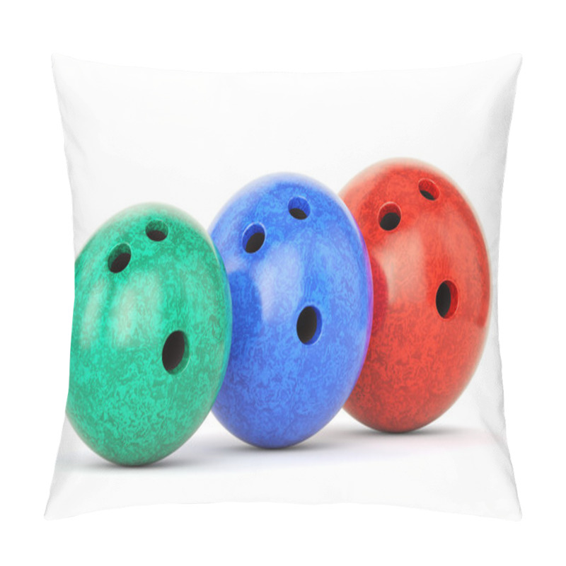 Personality  Three Bowling Balls Pillow Covers