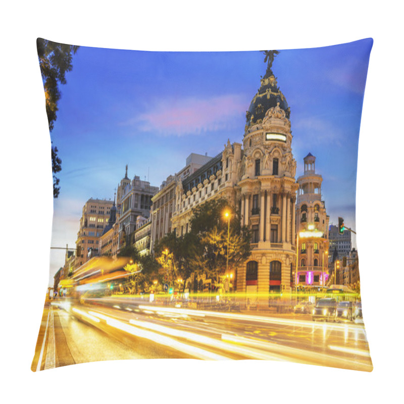 Personality  Madrid City Center, Gran Vis Spain Pillow Covers