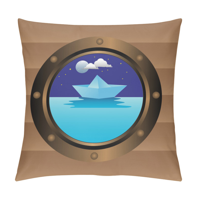 Personality  Boat Window Pillow Covers