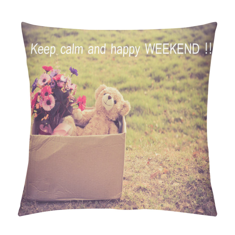 Personality  Quote :Keep Calm And Happy Weekend Pillow Covers