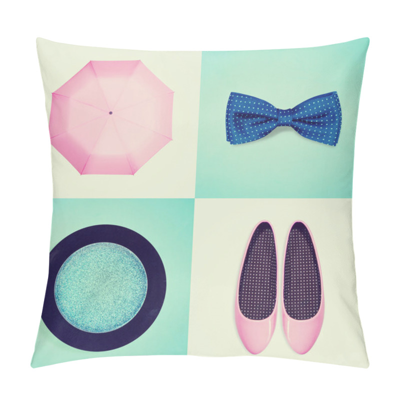 Personality  Collage Of Women's Clothing Pillow Covers