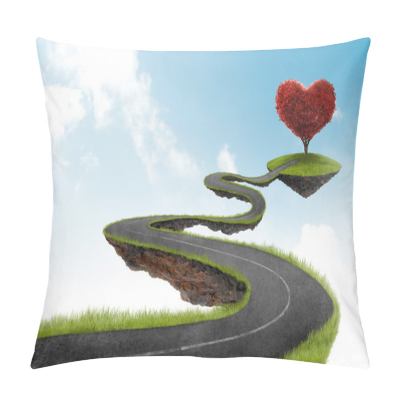 Personality  The Road To Heart Tree Pillow Covers