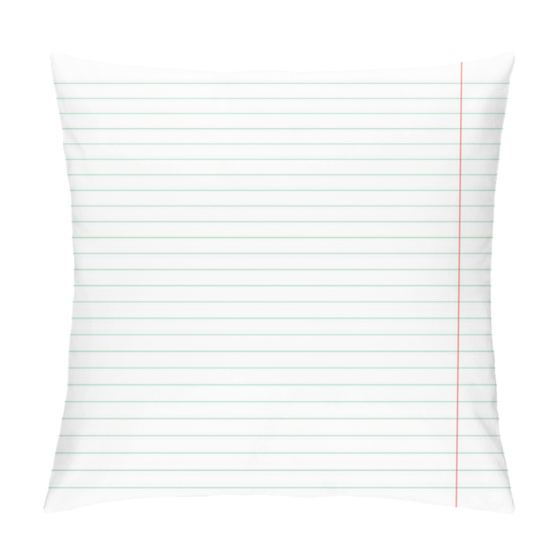 Personality  Notebook Page Template With Lines. Vector Illustration. Pillow Covers