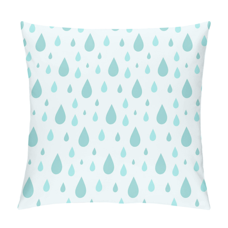 Personality  Blue Rain Pattern Pillow Covers