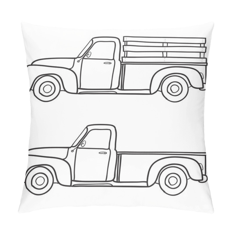 Personality  Retro Pickup Truck. Pillow Covers