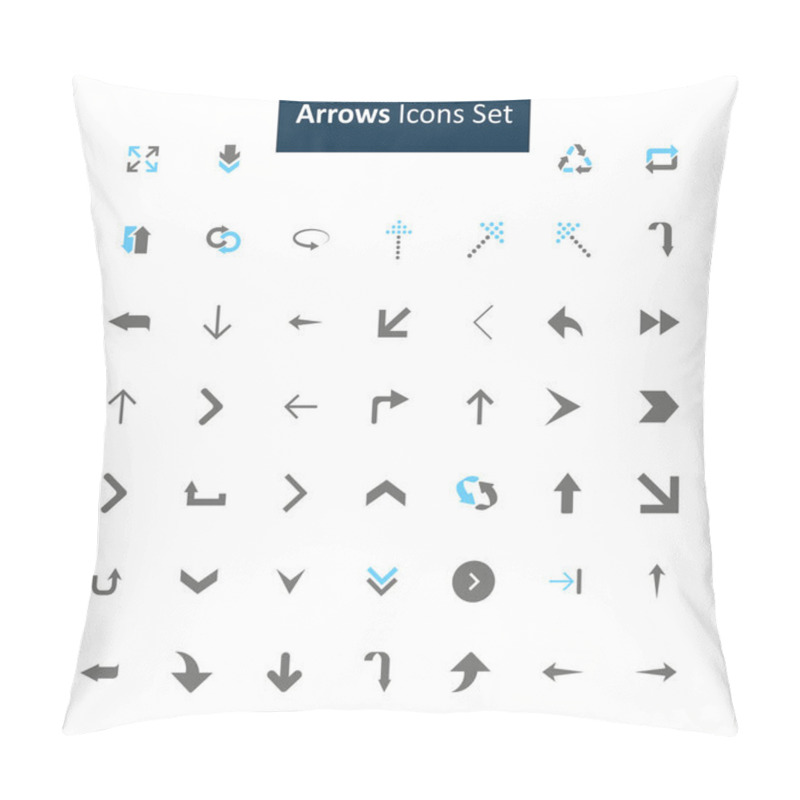 Personality  Arrows Icon Set Pillow Covers