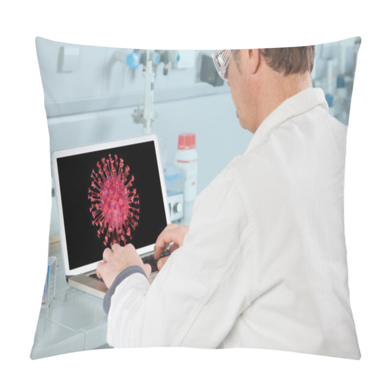 Personality  Organic Virus Analysis Pillow Covers