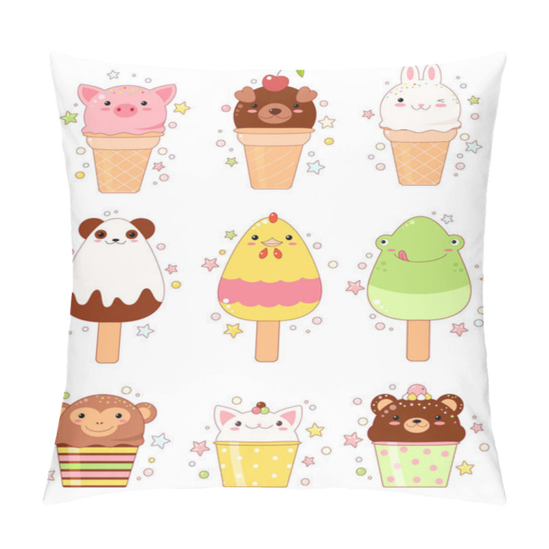 Personality  Collection Of Animal Shaped Ice Cream Pillow Covers