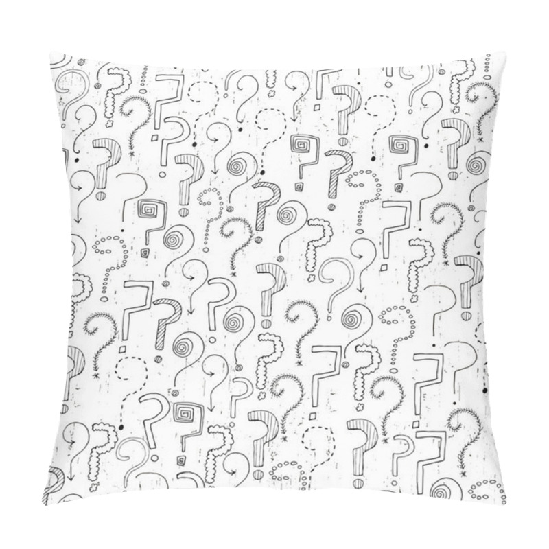 Personality  Pattern With Question Marks Pillow Covers