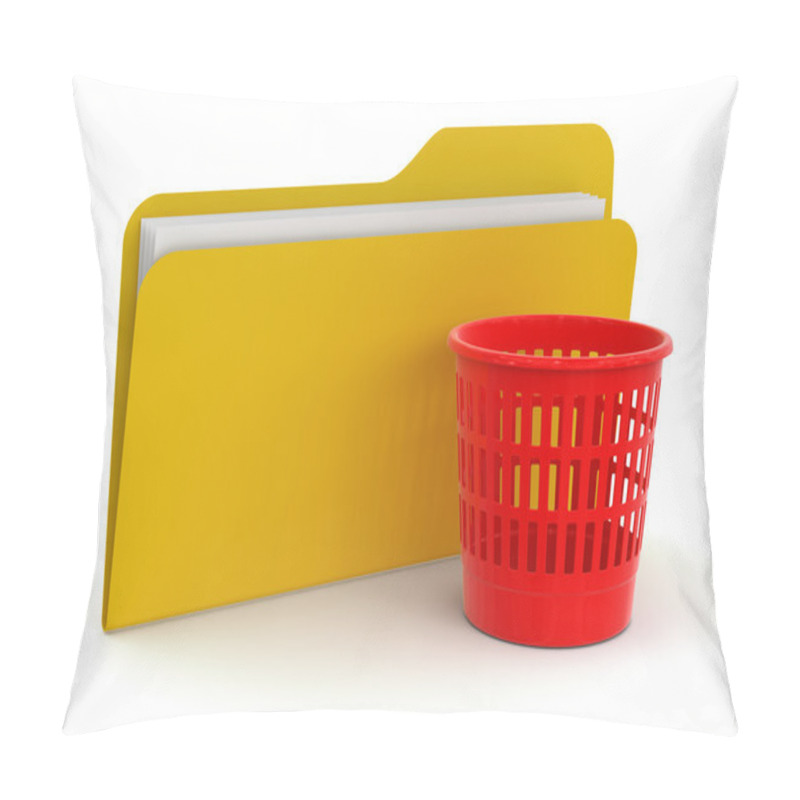 Personality  File Folder And Trash Can Pillow Covers