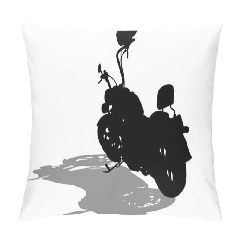 Personality  Retro Bike On White Pillow Covers