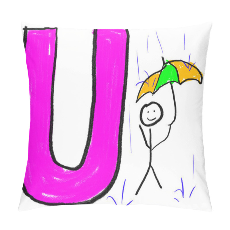 Personality  Letter U Pillow Covers