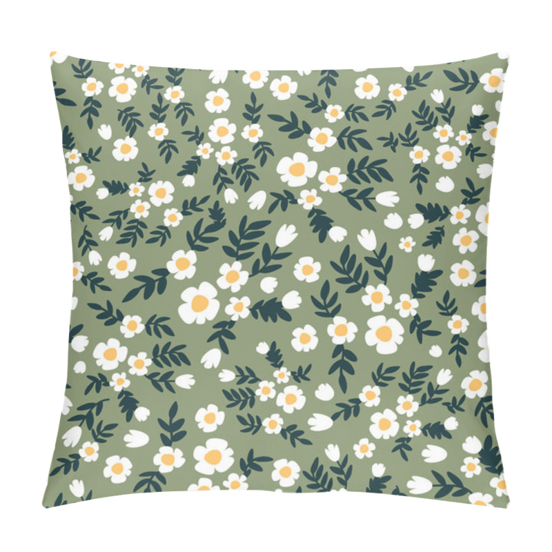 Personality  Trendy Fabric Pattern With Small Flowers. Pillow Covers