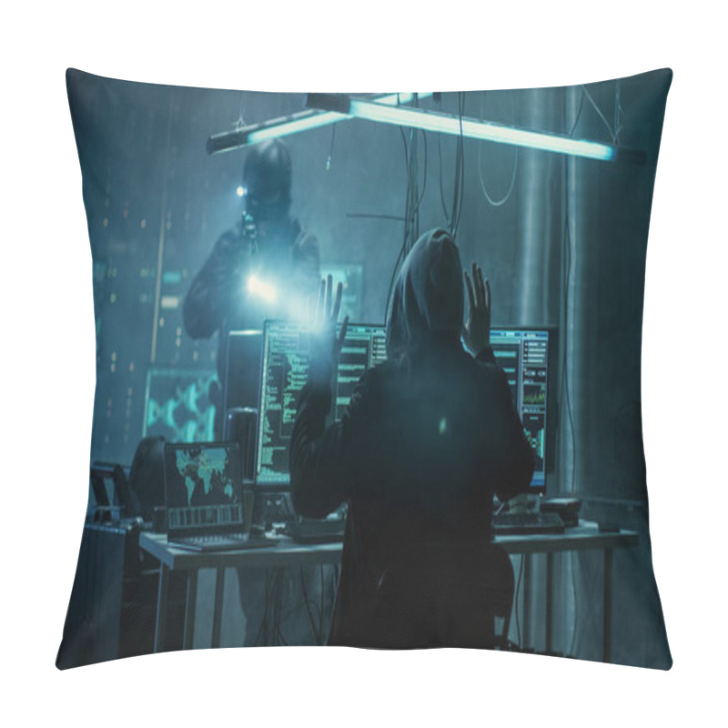 Personality  Fully Armed Special Cybersecurity Forces Soldier Arrests Highly  Pillow Covers