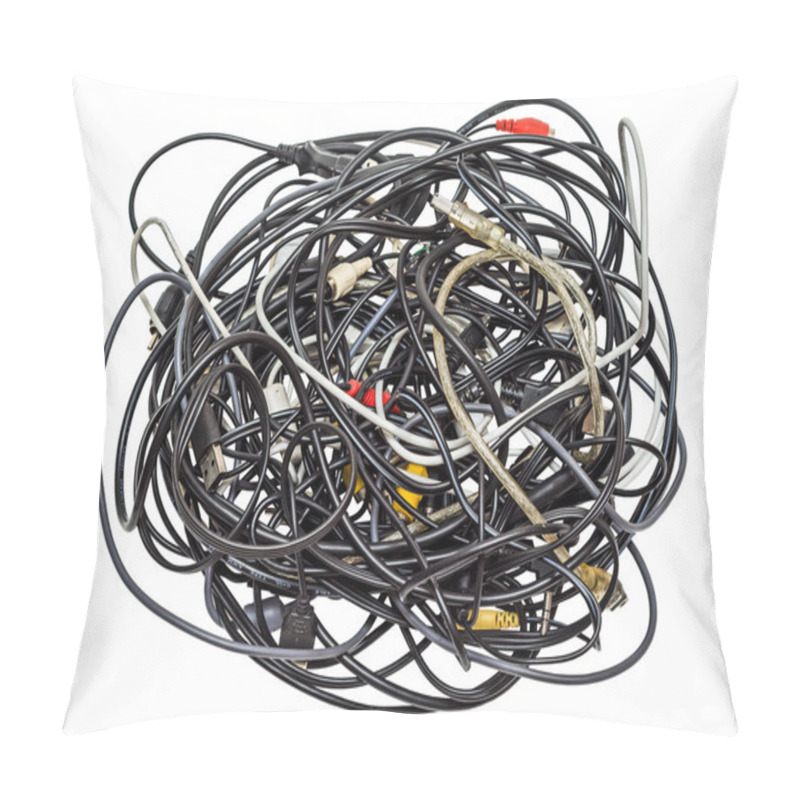 Personality  Heap Of Different Cables Pillow Covers