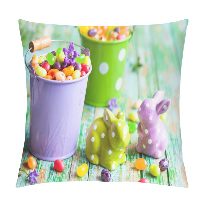 Personality  Easter Rabbits And Candies Pillow Covers