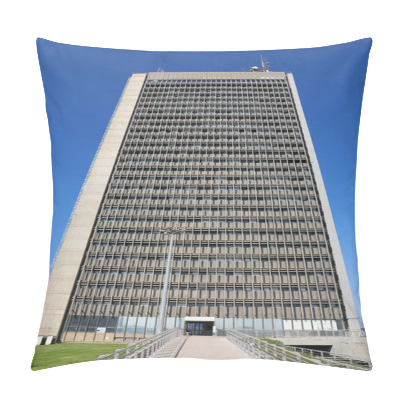 Personality  Tel Aviv, Israel: November 23, 2020: University Of Haifa Exterior Building. Pillow Covers