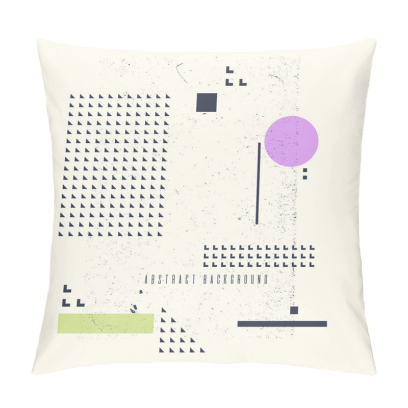 Personality  Modern Abstract Art Geometric Background With Flat, Minimalistic Style. Vector Elements Pillow Covers