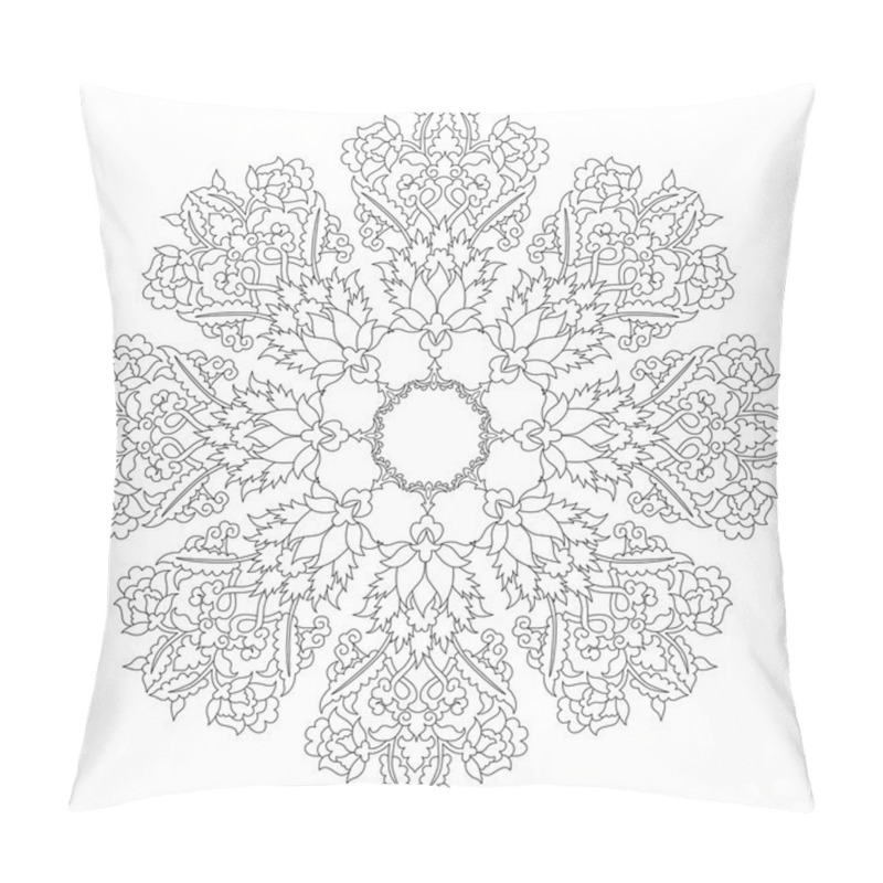 Personality  Antique Ottoman Turkish Pattern Vector Design Nineteen Pillow Covers