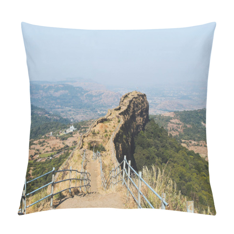 Personality  Part Of Lohagad Fort Called Sulka, Pune District, Maharashtra, India Pillow Covers