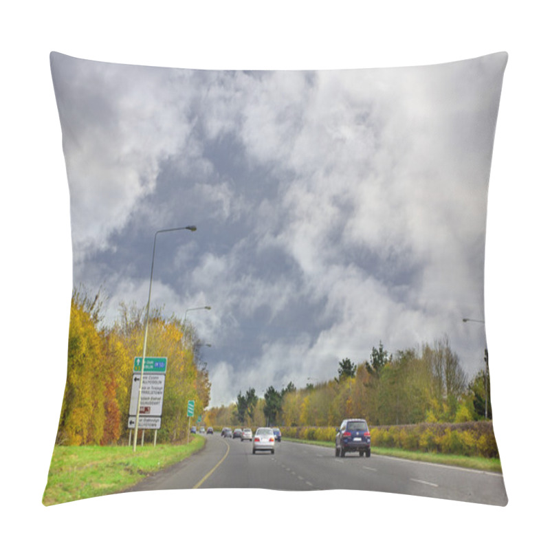 Personality  Dual Carriageway National Road In Ireland Pillow Covers