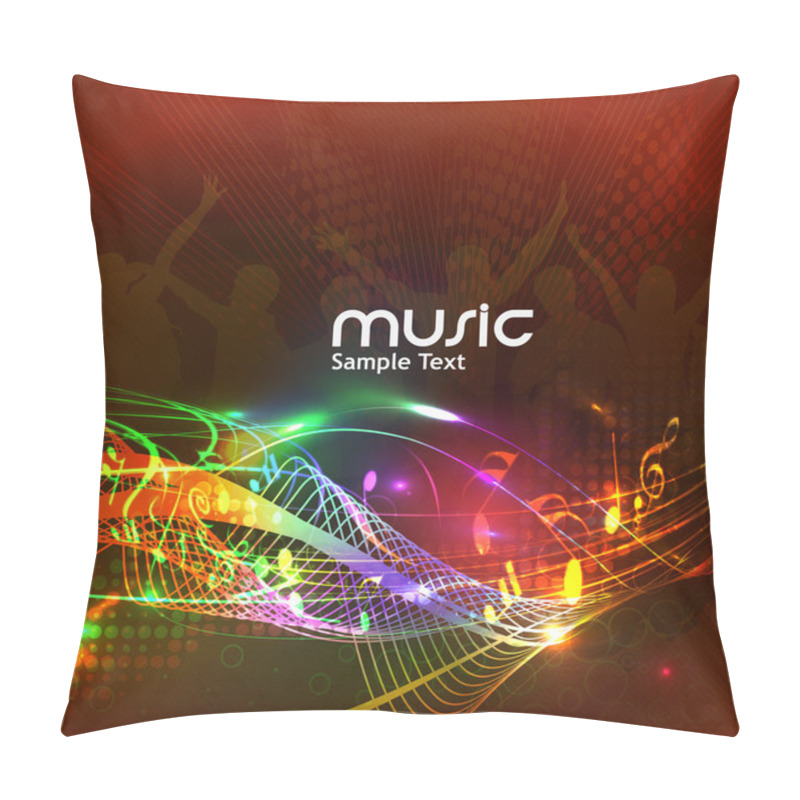 Personality  Abstract Music Background Pillow Covers