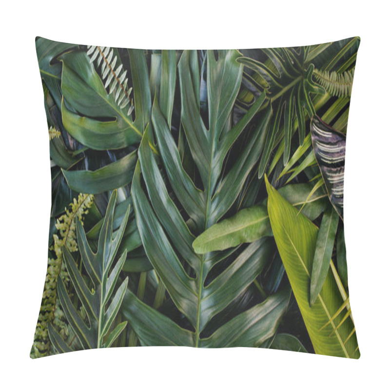 Personality  Creative Design Of Leaves, Tropical Leaf, Nature Background And Abstract Green Leaf Texture, Nature Concept. Pillow Covers