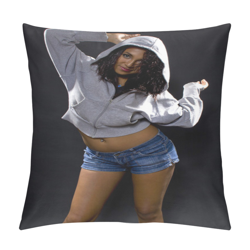 Personality  Latina Hip Hop Dancer Pillow Covers