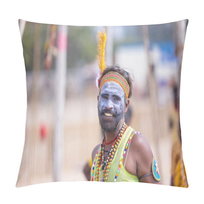 Personality  Kulashekharapatnam, Tamilnadu, India - October 11 2024: Kulasai Dasara Cult Festival Pillow Covers