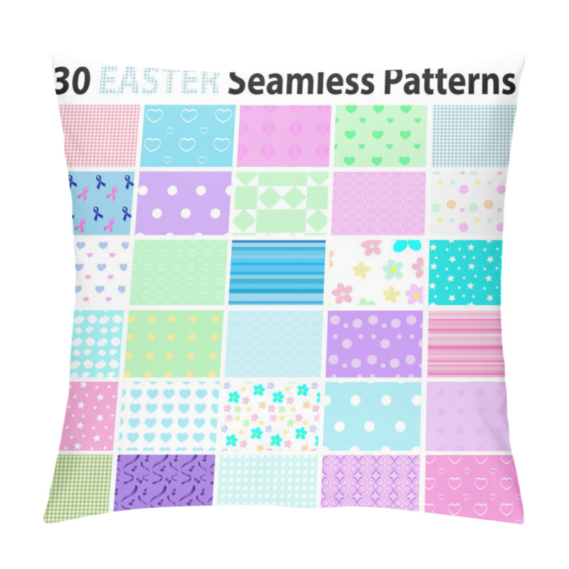 Personality  30 Easter  Seamless Patterns Pillow Covers