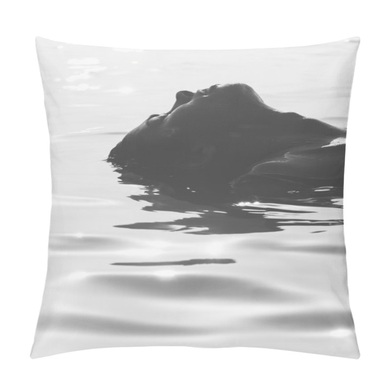 Personality  Woman Floating On Water Pillow Covers