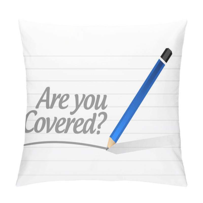 Personality  Are You Covered Message Illustration Design Pillow Covers