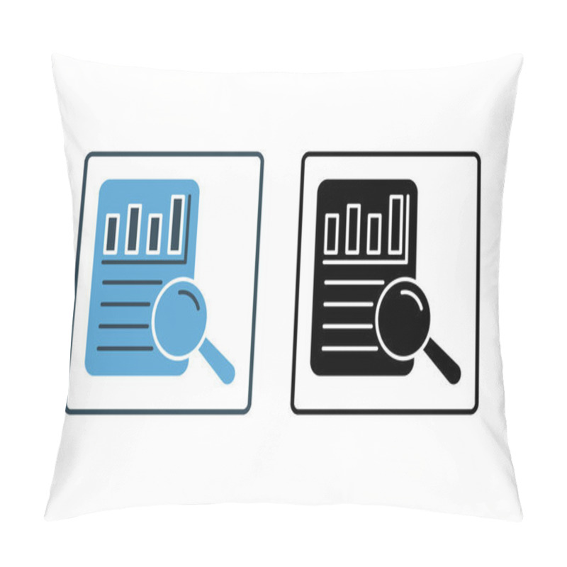 Personality  Survey Data Icon. Icon Related To Survey. Solid Icon Style. Simple Vector Design Editable Pillow Covers