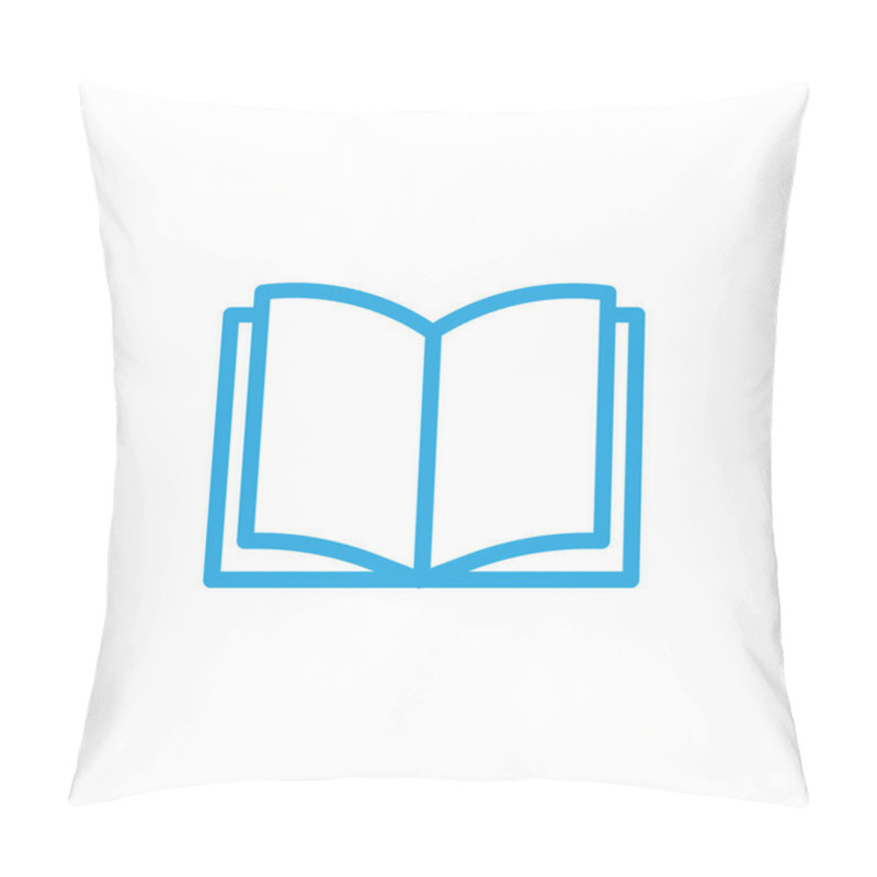 Personality  Eps10 Vector Illustration Of A Book Icon Isolated On White Background Pillow Covers