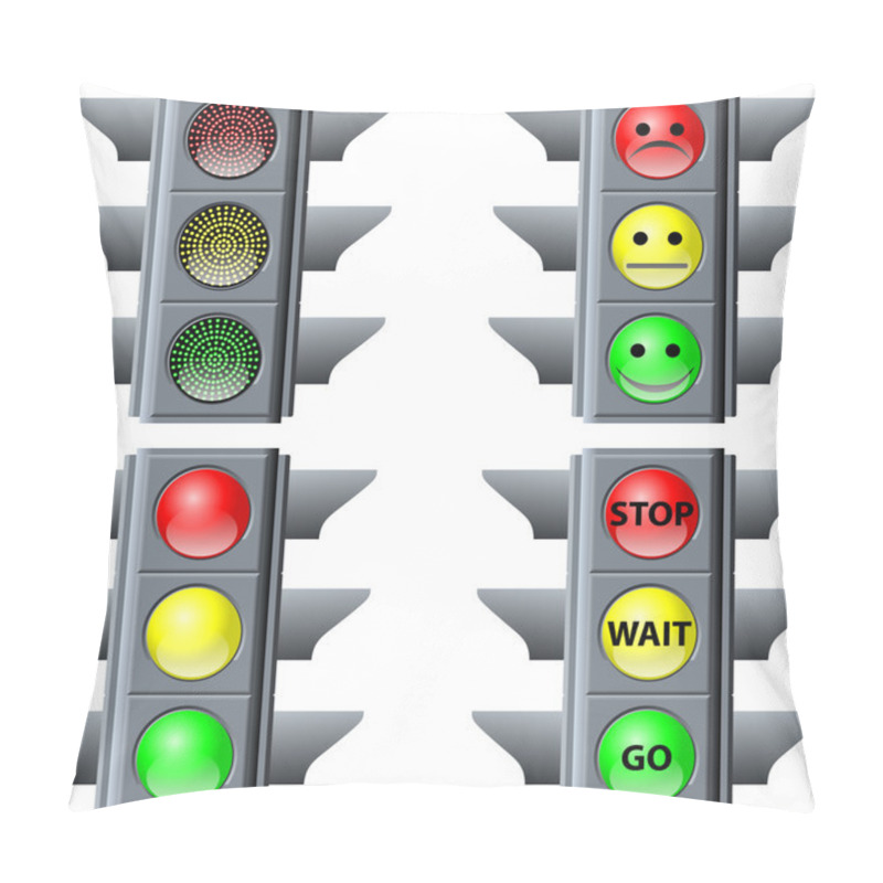 Personality  Traffic Light Pillow Covers