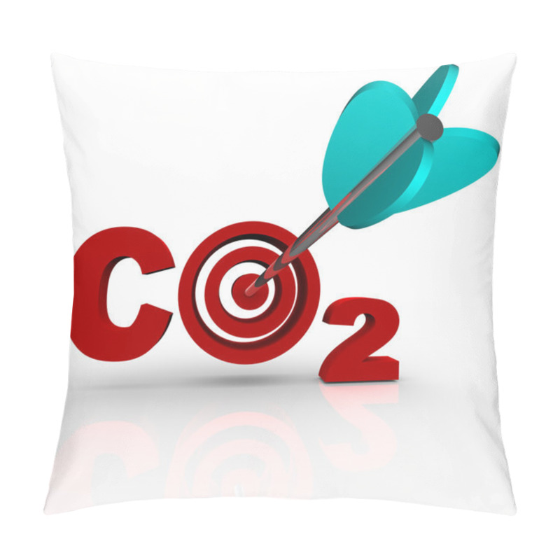 Personality  CO2 Carbon Dioxide Emission Reduction Target And Goal Pillow Covers