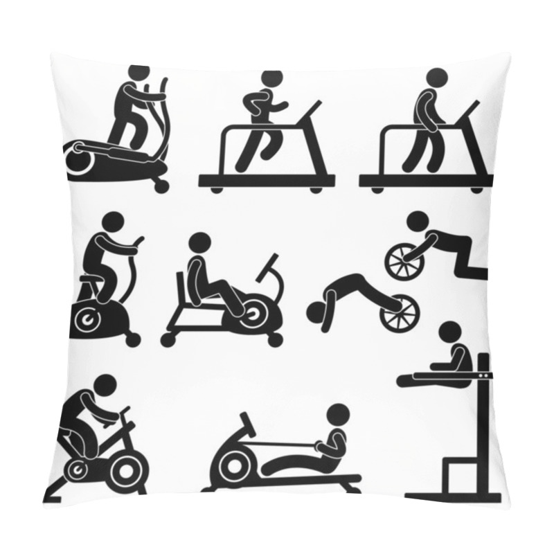 Personality  Athletic Gym Gymnasium Fitness Exercise Training Workout Pillow Covers