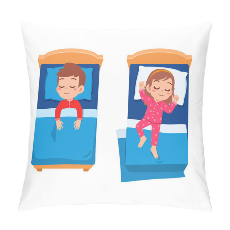 Personality  Little Kid Sleep On Bed Room And Feel Comfortable Pillow Covers