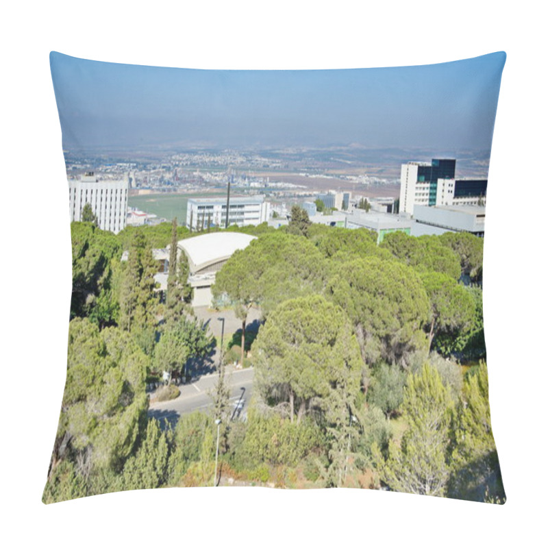 Personality  View Of Haifa, Nesher, And The Krayot, Israel Pillow Covers