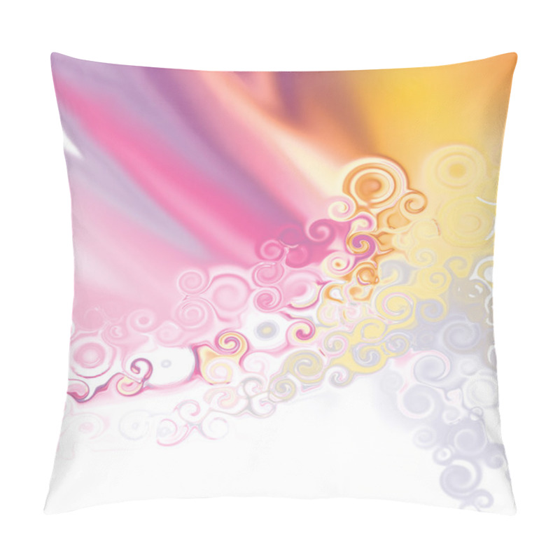 Personality  Beautiful Background With Curly Spirals Pillow Covers