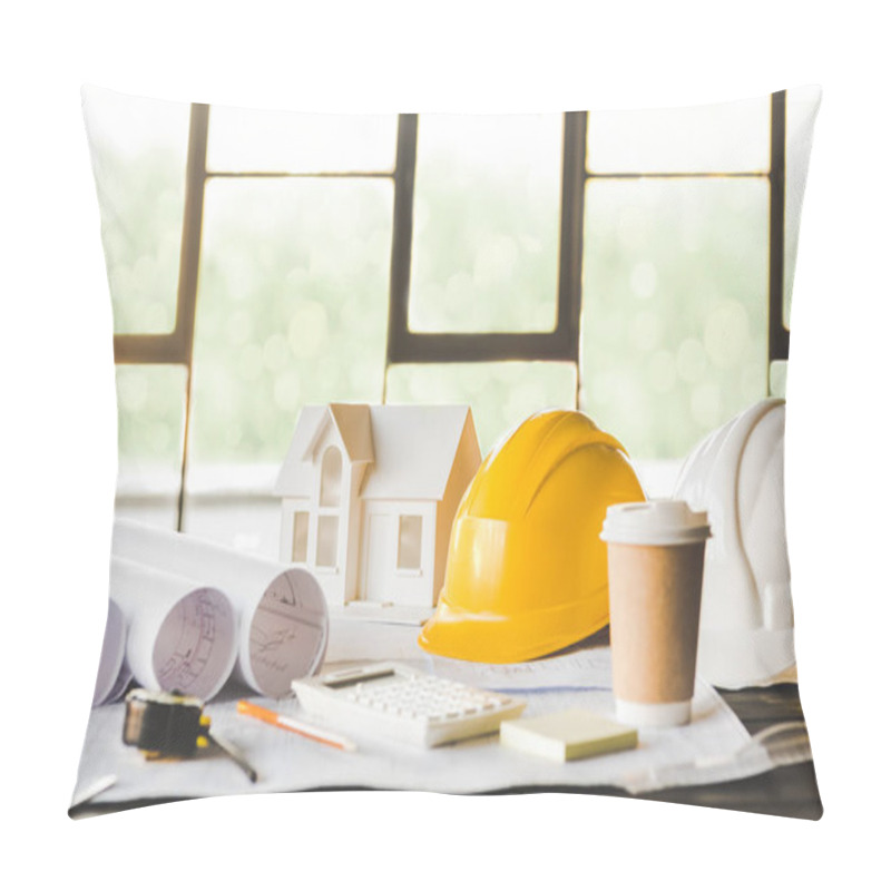 Personality  House Model And Architecture Equipment Pillow Covers