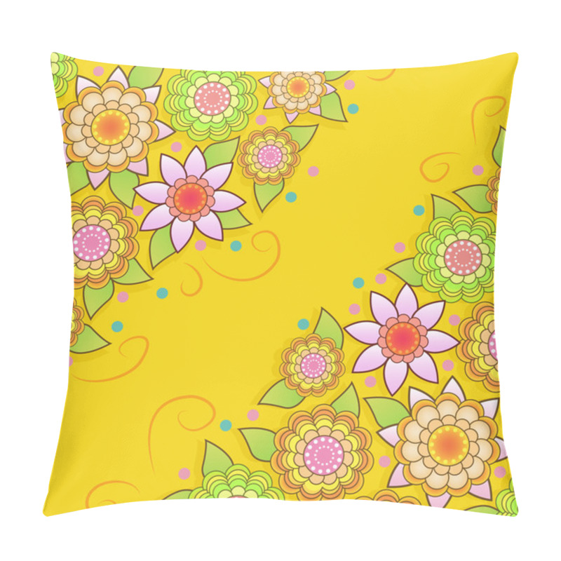 Personality  Vector Floral Background Design Pillow Covers