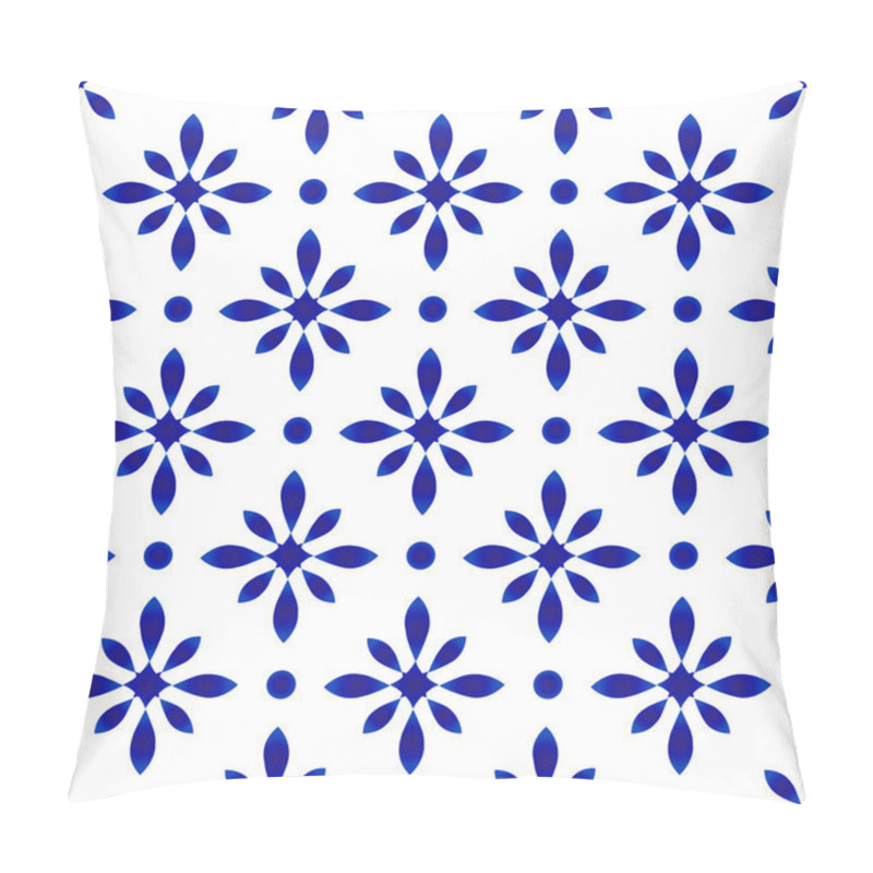 Personality  Flower Blue Pattern Pillow Covers