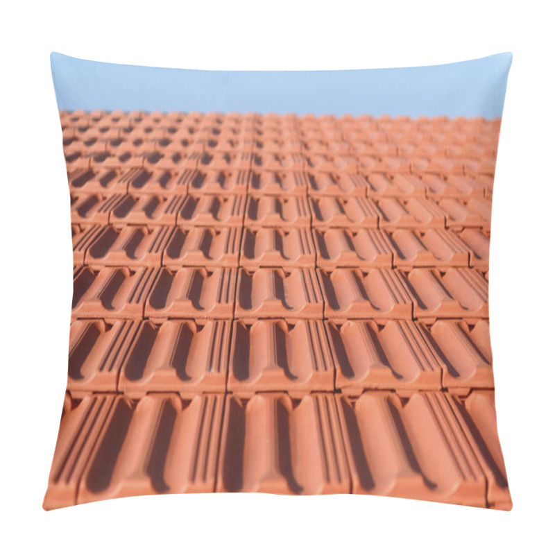 Personality  Red Roof Tiles In The House Pillow Covers